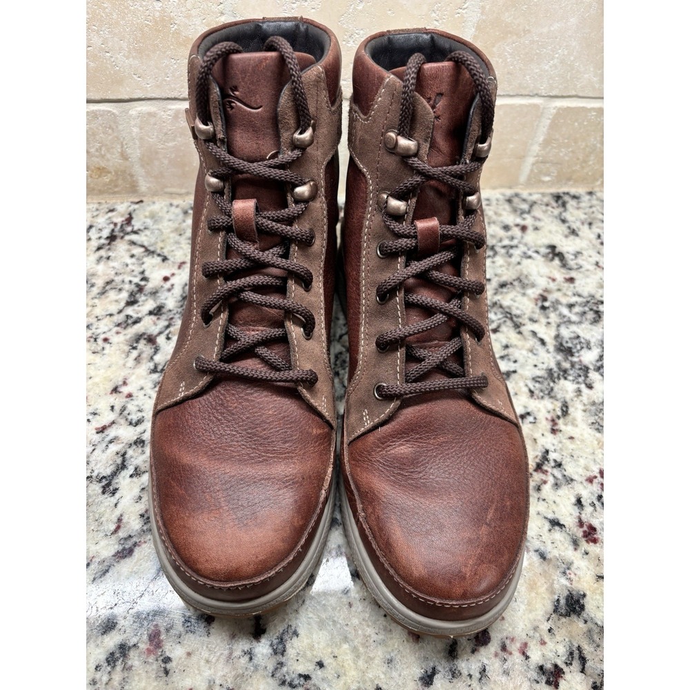 CHACO SIERRA BOOTS BROWN WATERPROOF LEATHER HIKING SHOES WOMEN'S US SIZE 8.5 - Picture 4 of 9
